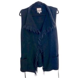 Wilfred Free  Fei Fei Black Sleeveless Sweater Vest